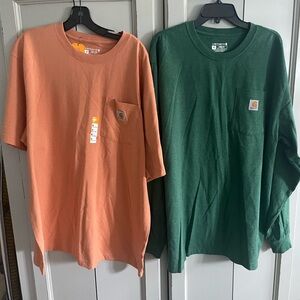 2 Carhartt Loose Fit Pocket T-Shirts XL